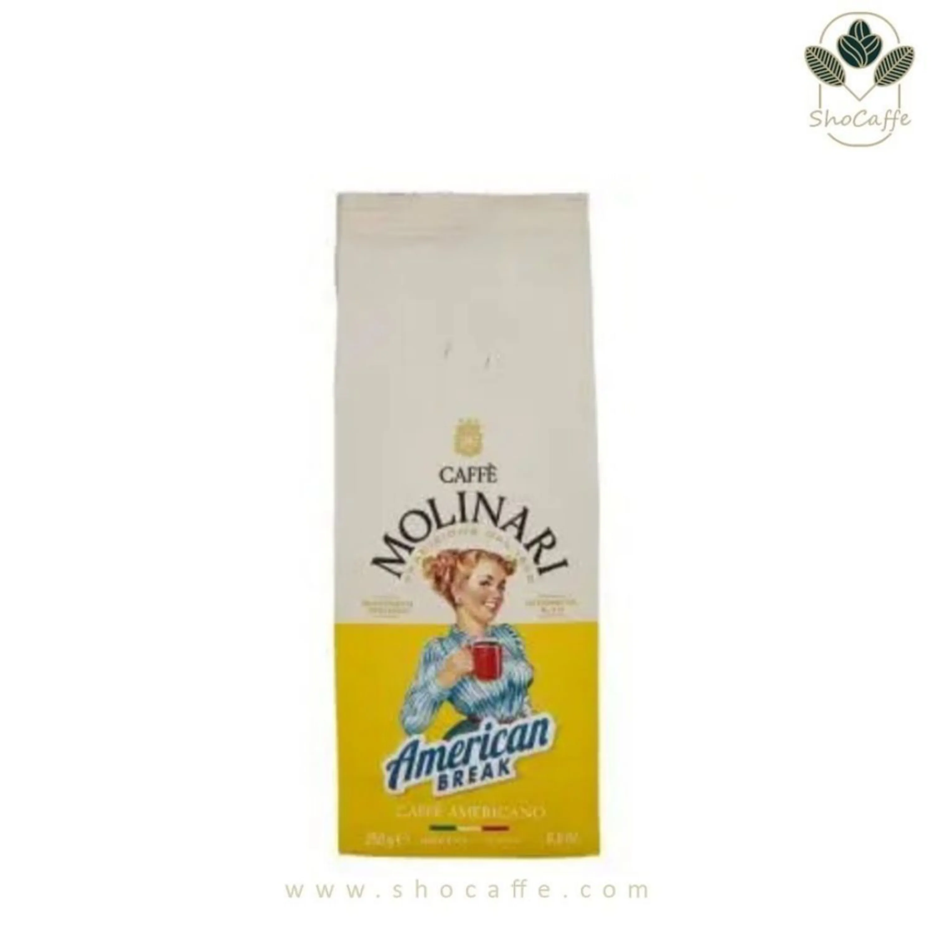 پودر قهوه مولیناری امریکن بریک 250 گرم Molinari Caffé American Break